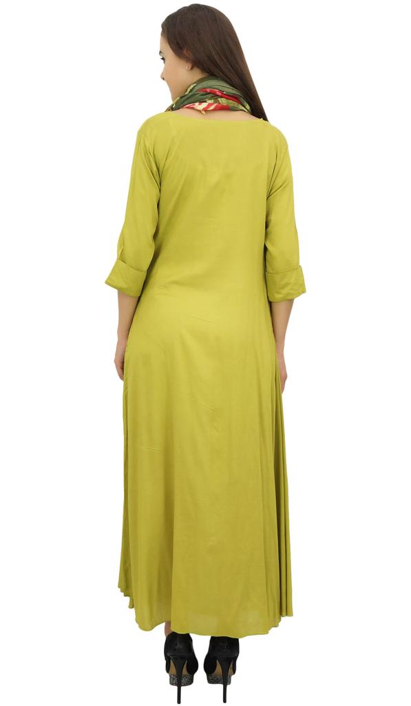 Bimba Дизайнерское женское платье-хомутик макси черного цвета с напечатанным шарфом-кисточкой - 10