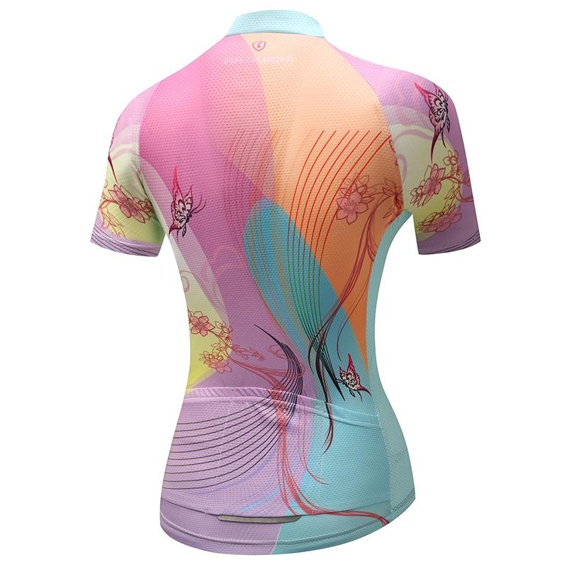 Дышащий летний короткий комплект одежды для езды на велосипеде, женские спортивные трикотажные костюмы