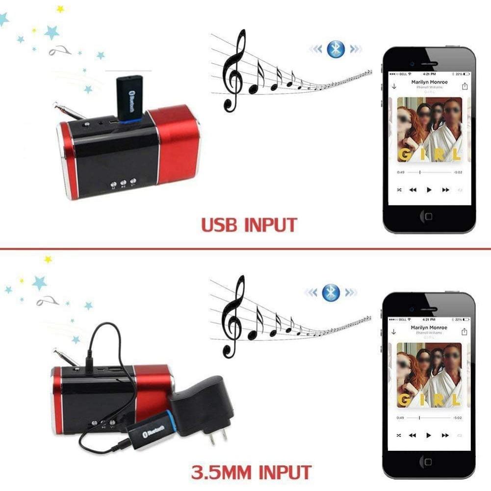 Приемник Bluetooth для автомобильной стереосистемы, адаптер Bluetooth для домашней стереосистемы, беспроводной музыкальный адаптер, портативные колонки, автомобиль(AUX IN) с кабелем 3,5 мм (ЧАС) LY-Новый