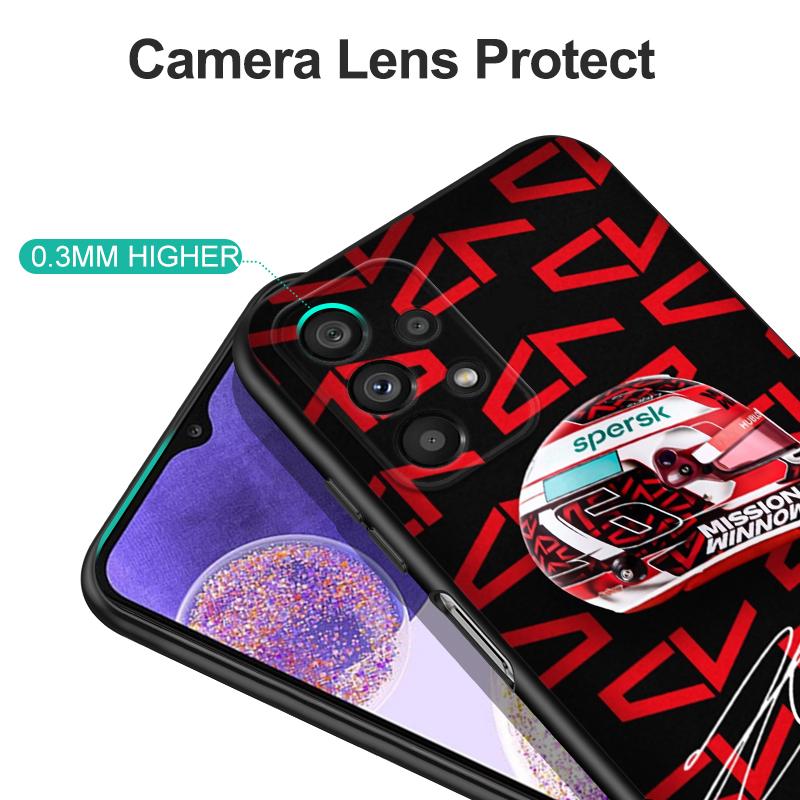 Black Tpu Case For Vivo Y21 Y51A 2021 Y21S Y33S Y51 2020 Y51S Y53s 4G Y72 5G Back Cover Charles Leclerc 16