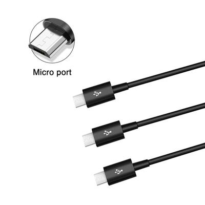 Кабель-разветвитель Micro USB, адаптер для синхронизации данных, кабель-разветвитель Micro USB, кабель для быстрой зарядки, шнур для передачи данных длиной 100 см