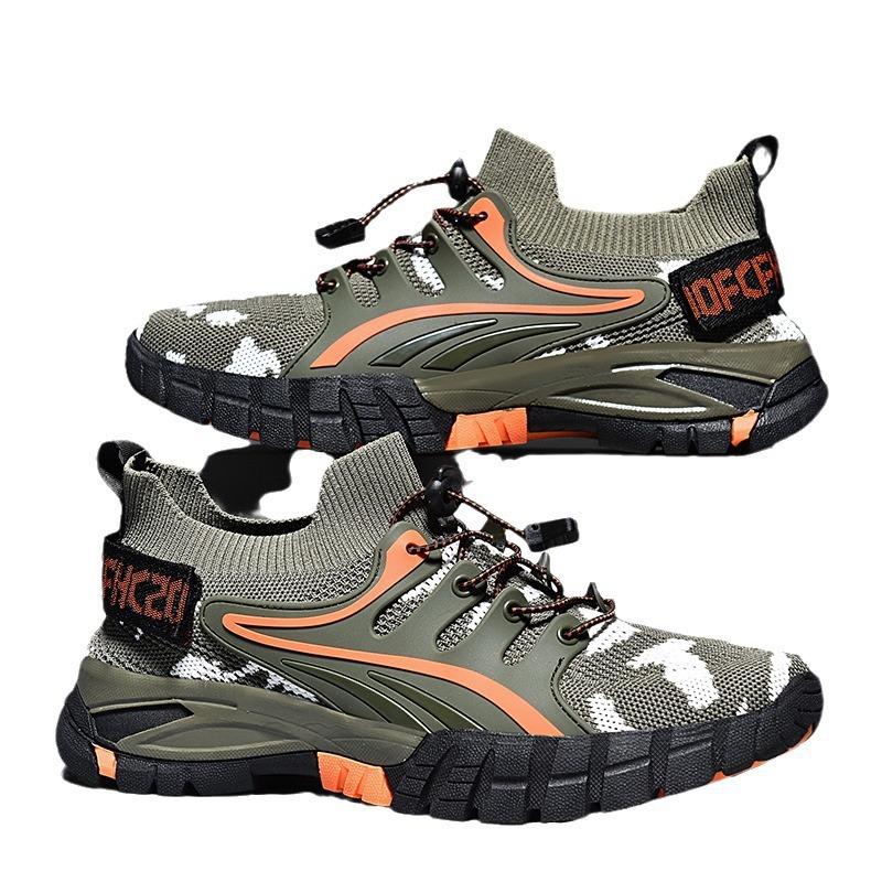 Новые полые модные походные туфли дышащие легкие летуче-тканые повседневные спортивные туфли уличная обувь для рыбалки