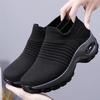 Women Sneakers Fashion Breathable Walking Mesh Platform Shoes Sneakers For Women Gym Vulcanized Shoes Black