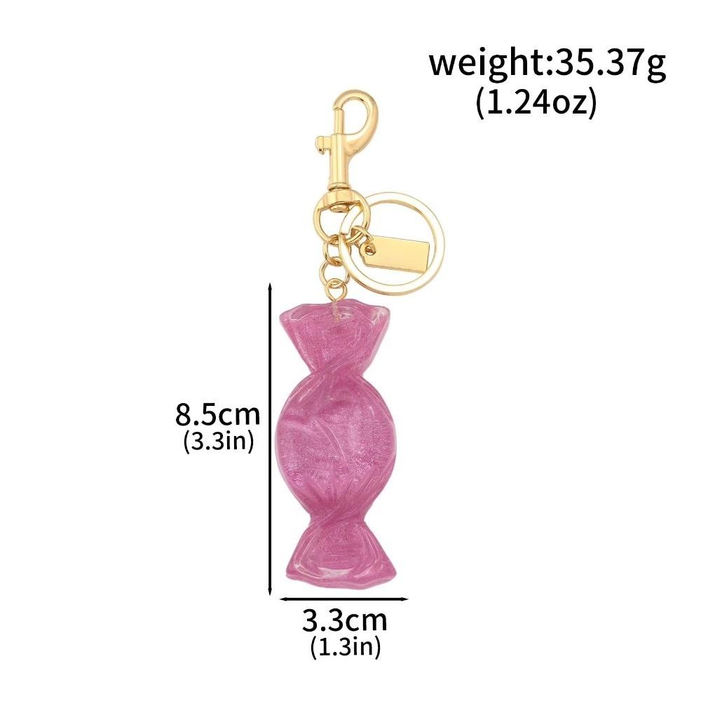 Colored Candies Keychain Alloy Bag Car Key Chains Ins Candy Pendant Keyring  Outdoor Gadgets