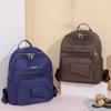 Large Capacity Nylon Backpack Women's Commute Rucksack Solid Color Backpack Outdoor Lightweight Travel Backpack