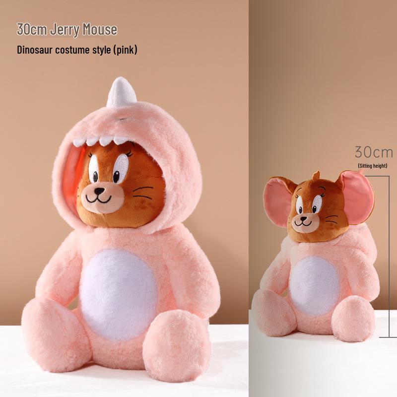 Оригинальная плюшевая кукла Warner Brothers Том и Джерри Супермен Том Кот в костюме динозавра