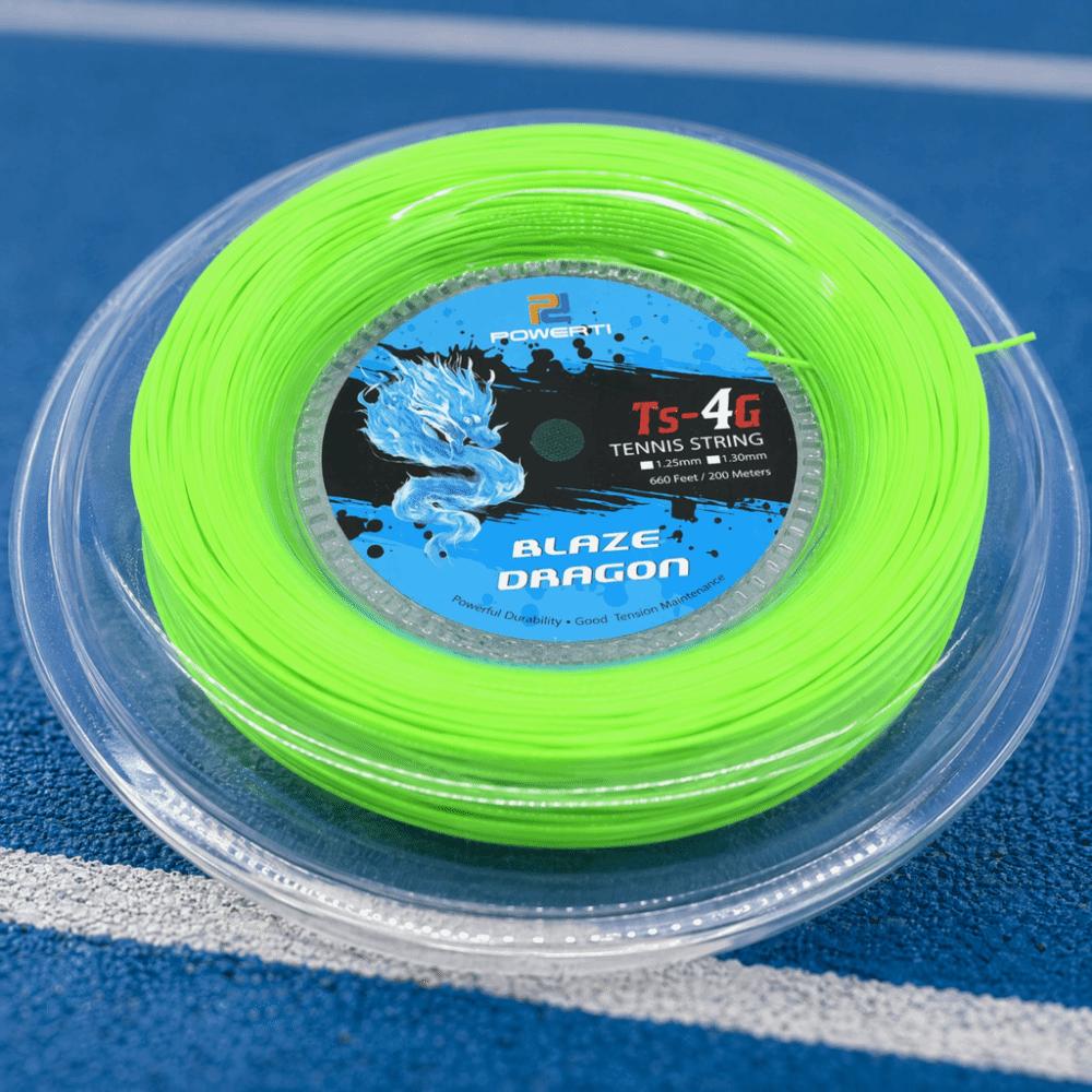 Smooth Racquet String Polyester Neon Green Tennis String Bulk Spool Tennis String Practice Play