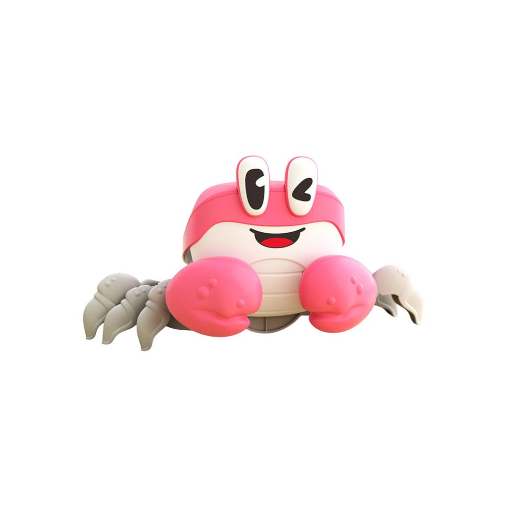 Электрическая игрушка «Убегающий краб» для ползания, ходьбы и обхода препятствий. Звуковая и световая игрушка.