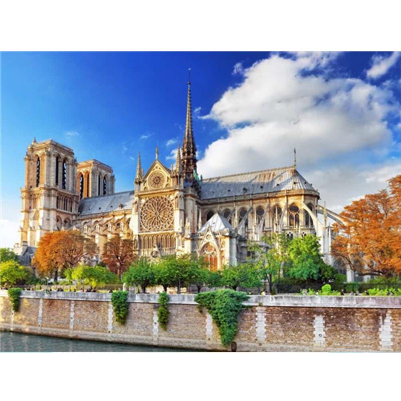 Алмазная картина, полный круглый квадратный природный пейзаж, настенные наклейки, мозаика, пляжная вышивка, горный пейзаж, алмазное искусство