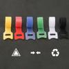 50Pcs Fastening Cable Ties Hook and Loop  Nylon Rich Colors Cable Straps for House Office Man