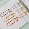 6Pcs Metal Heart Pen Clips Notebook Pen Holders Colored Paperclip Cute Shaped Clips School Supplies Organizer