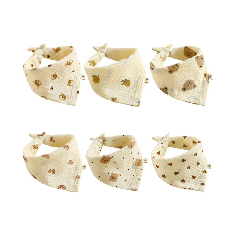 Lovely Design Baby Bibs Baby Bandana Dribble Bibs Cotton Super Soft Drool Bibs Multi-pattern Design for 0-36 Months