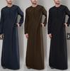 2025 Men's Loose Zipper Robe: Middle Eastern Arab and Malaysian Style