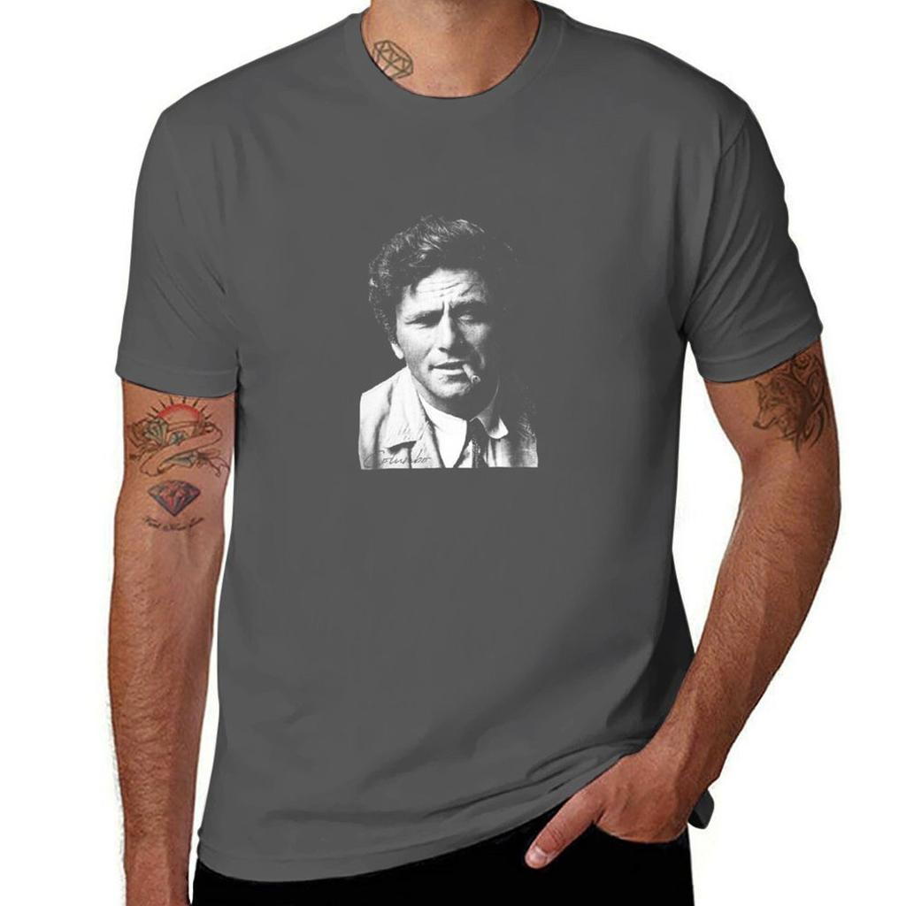 Columbo Portrait Tshirt Moisture Control Sports Tee