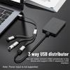 Mobile Phone Extension Cable Data Transfer USB Expander Charging Splitter Type C Hub OTG Adapter