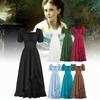 Medieval Lady Renaissance Gown Dress Cosplay Decoration Costume Set Performance