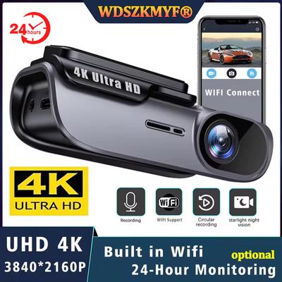 НОВЫЙ UHD 4K WIFI DashCam Видеорегистратор ночного видения Черный ящик Автомобильный видеорегистратор Камера Видеорегистратор Автоматическая поддержка G-сенсора Круглосуточная парковка