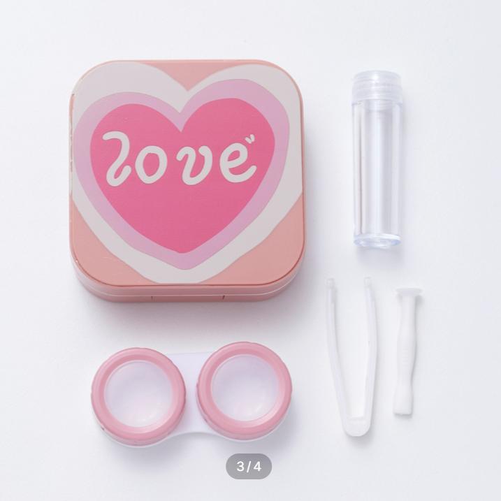 Футляр для линз Pastel Love, розовый
