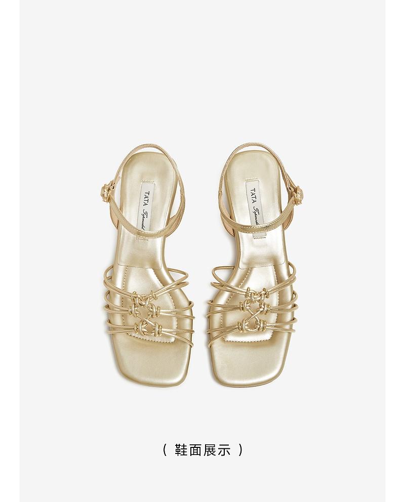 TATA/She 2026 Summer Simple and Versatile Casual Fashion Sandals