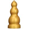 Большая Золотая Силиконовая Анальная Пробка с Резьбой Реалистичный Дилдо Игрушка для Взрослых Секс для Пары Фистинг