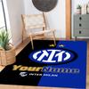 Inter Milan Customize Your Name Floor Mat Perfect for Decorate room Foyer Study room Game Room Anti-slip Rug Office home decor