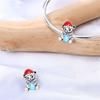 Shining 925 Silver Zircon Inlaid with Winter Designer Charms Beads Fit Wedding and Festival DIY Fine Jewelry Gifts