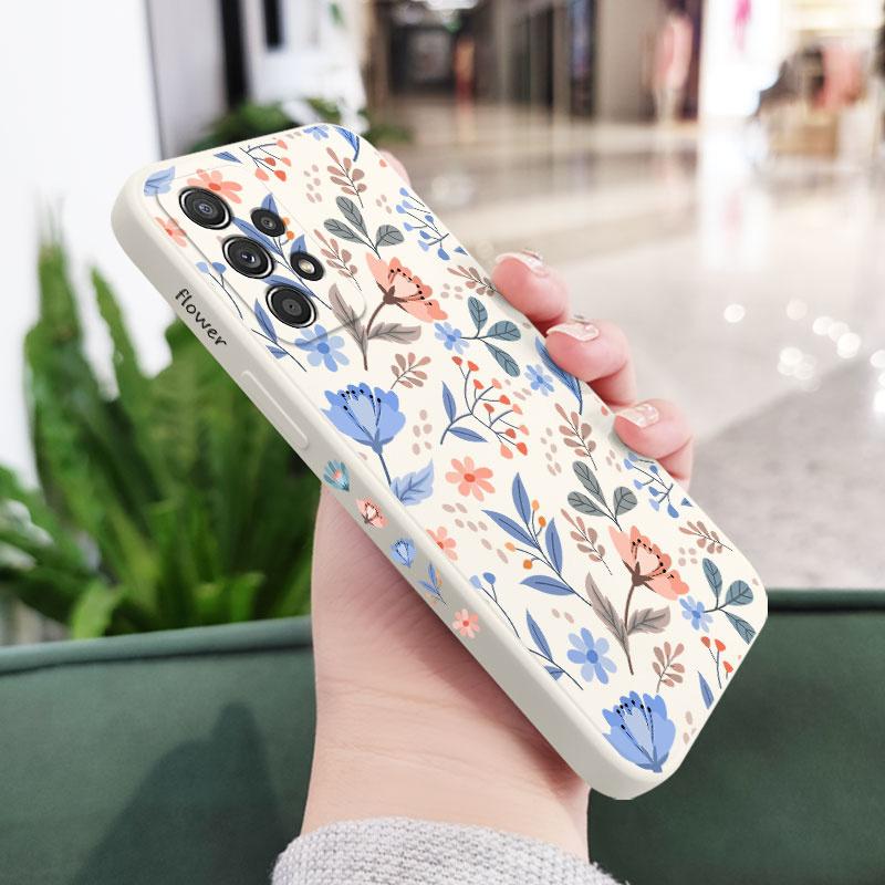 Романтичный Садовый Чехол Для Samsung A54 A34 A24 A56 A36 A26 A17 A16 A14 A73 A53 A33 A23 A13 A72 A52 A32 A15 A25 A35 A55 A07 A06 5G