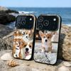 Чехол для телефона с корги, милой собакой, для iPhone 17, 16, 15, 14, 13, 12, 11, Pro, MAX, белый, матовый, противоударный