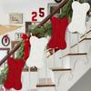 Мягкий вязаный рождественский чулок Креачный носок в форме кости Стильное праздничное украшение для стены или елки