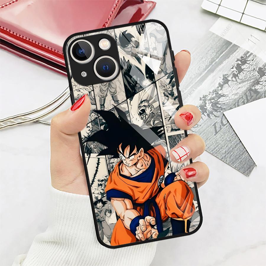 D-ragonS B-allS Guku Case for iPhone 17 Pro Max 8 12 11 13 XR 16 14 Air 15 Plus Glass Phone Cover