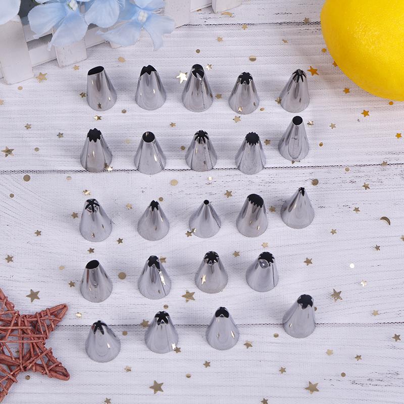 24/36/48 шт. насадки для труб из нержавеющей стали для глазури набор инструментов коробка для украшения торта