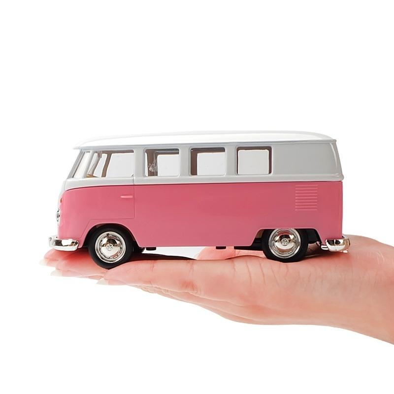Моделирование изысканных литья под давлением и игрушечных автомобилей VW T1 Transporter 1950 года, классический автобус RMZ city 1:Модель из 36 сплавов с откатным механизмом