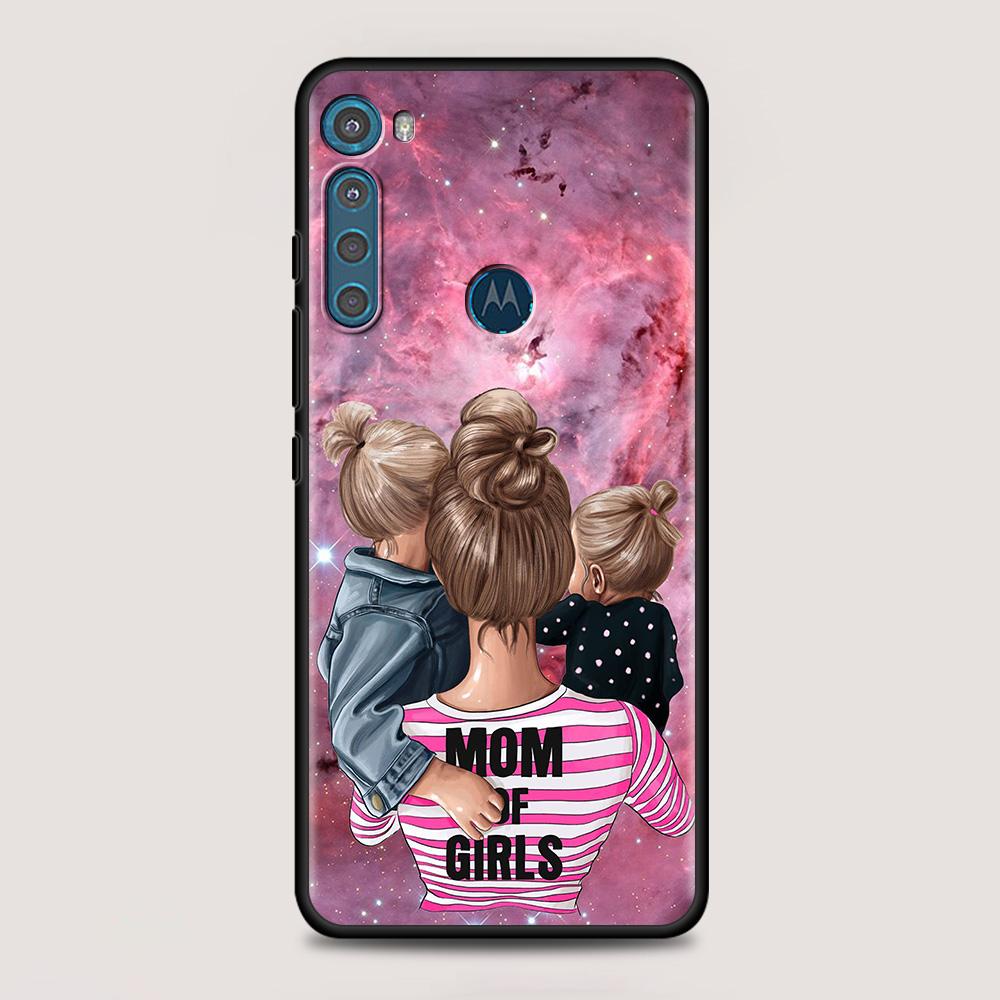 Чехол для MOTOROLA One Fusion Shell для Moto G10 G9 G8 Plus Play Power One G20 G30 G40 G50 G60 Edge 20 для девочек, малышей, супер мам, женщин