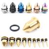 Alisouy 2PCS Stainless Steel  Spike Cone Ear Gauges Taper Plugs Tunnel Expander Stretcher Earrings Piercing Body Jewelry