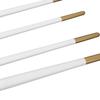6PCS White Handle Face Paint Kit Mild Formula Nylon Art Brushes  Gouache Acrylic Drawing