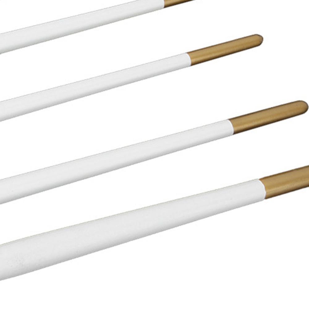 6PCS White Handle Face Paint Kit Mild Formula Nylon Art Brushes Gouache Acrylic Drawing