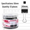 Deli 8561-1 Black 50mm Metal Binder Clips