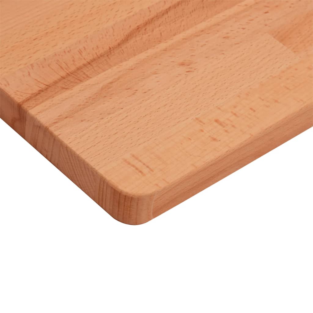 Solid Beech Wood Washbasin Top 80 x 40 x 1.5 cm