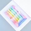 6 шт./компл. Kawaii выдвижные маркеры Macaron пастельный маркер флуоресцентные маркеры для школьных принадлежностей милые канцелярские принадлежности