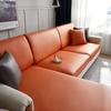 PU Leather Sofa Seat Cushion Covers Waterproof Anti-dirty Slipcover Seat Protector Corner L-shaped Sofa Cover 1/2/3/4 Seater