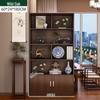 Compact Display Cabinet: Curio, Bar Counter, Wine Rack, Bookshelf for Home