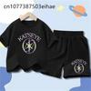 Katseye Funny Print New Arrival Boys Girls Short Sleeve T Shirt Shorts Set Summer Cartoon Fashion Casual Sport Two Piece Outfit