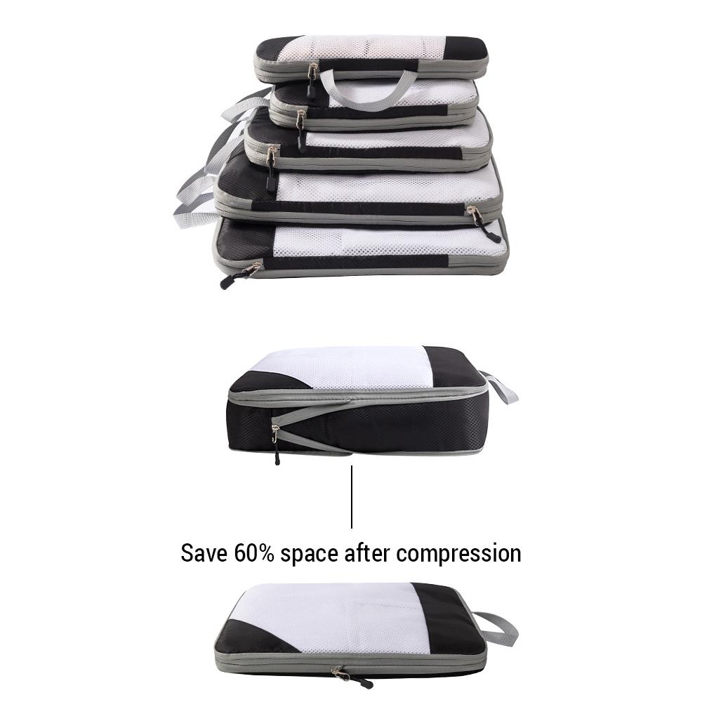 1 Set Compression Packing Cubes Compressible Travel Packing Organizer for Carry on Suitcase