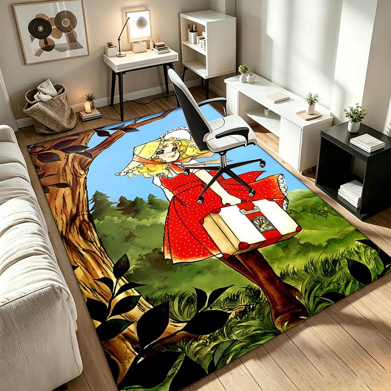 candy candy A rug suitable for office chair areas living rooms and computer desks perfect for home offices and an ideal holiday gift