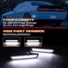 Dynamic Scan White LED Side Marker Lights For 2011-2014 Dodge Charger | 2008-2014 Dodge Challenger, Upgraded Dual Row Sequential Rear Bumper Signal