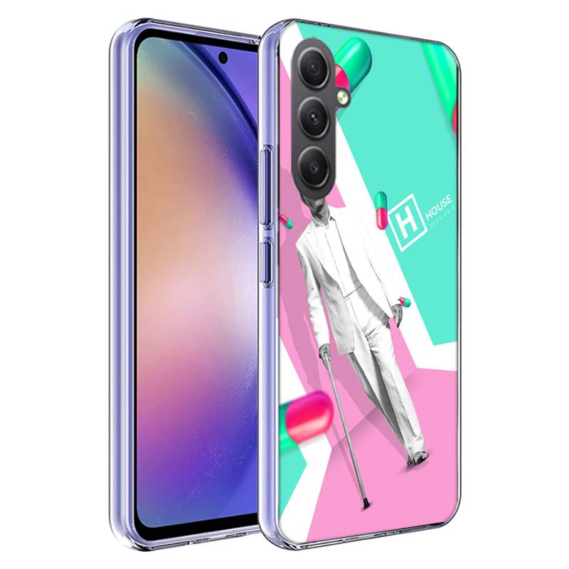 Dr House Cover For Samsung A54 A34 A24 A14 A53 A33 A23 A13 A52S A32 A22 A12 Phone Galaxy A03 A04 A02S A42 A73 TPU Case