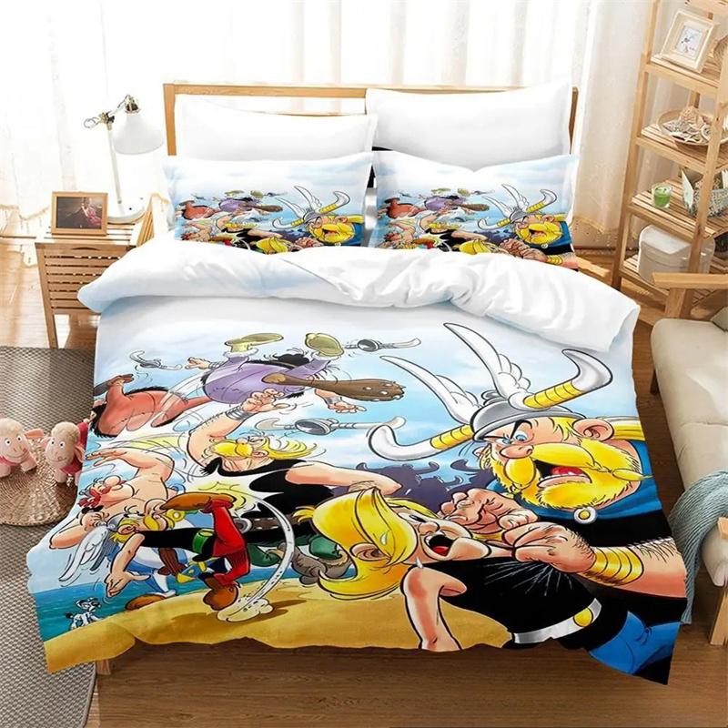 Fashion 3D Print Anime Game Asterix Bedding Set,Girls Adult Single Twin Queen Size,Duvet Cover Pillowcase Bedding Home Textiles