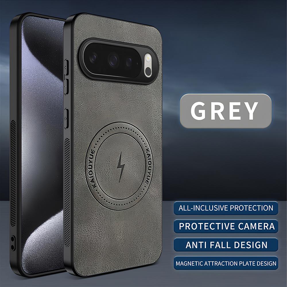 Для Google Pixel 6 7 8 9 10 Pro XL 6a 7a 8a 9a Чехол Магнитный Модный ПУ Кожа Жесткий Пластик Ударопрочный Защита Чехол для Телефона