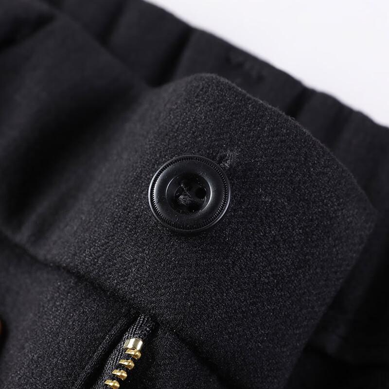 Теплые мужские прямые брюки в стиле business casual