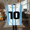 1PC Lionel Messi Patterned Flannel Blanket Suitable For All Seasons for Home Decor Warmth and Comfort Gifts Holiday Present
